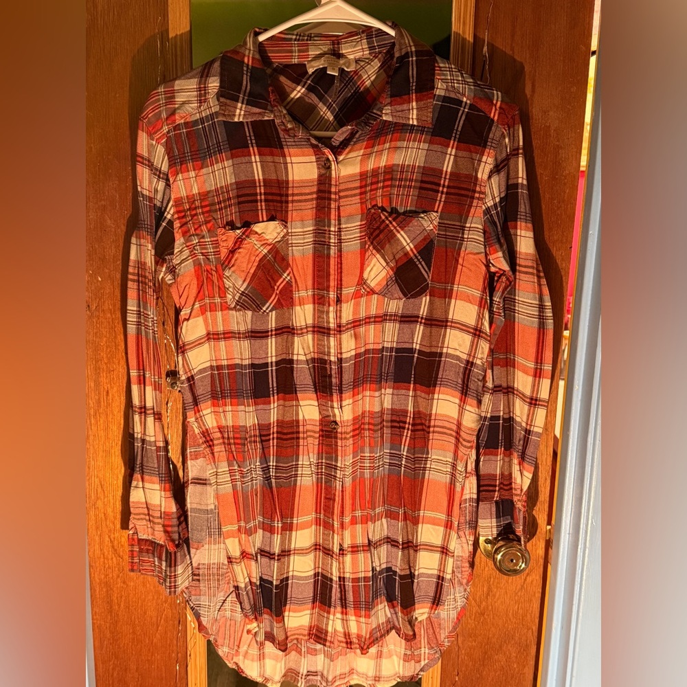 Women’s Size Small Multicolor Plaid Shirt